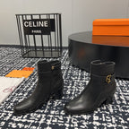 HM Jill 60 Ankle Boot Black Cowhide 968800
