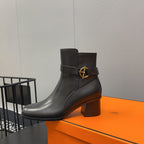 HM Jill 60 Ankle Boot Black Cowhide 968800