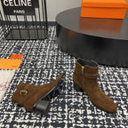 HM Jill 60 Ankle Boot Earth Brown Suede 952380