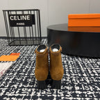 HM Botines Impérial 50mm Caramel Suede  952394