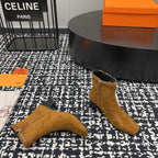 HM Botines Impérial 50mm Caramel Suede  952394