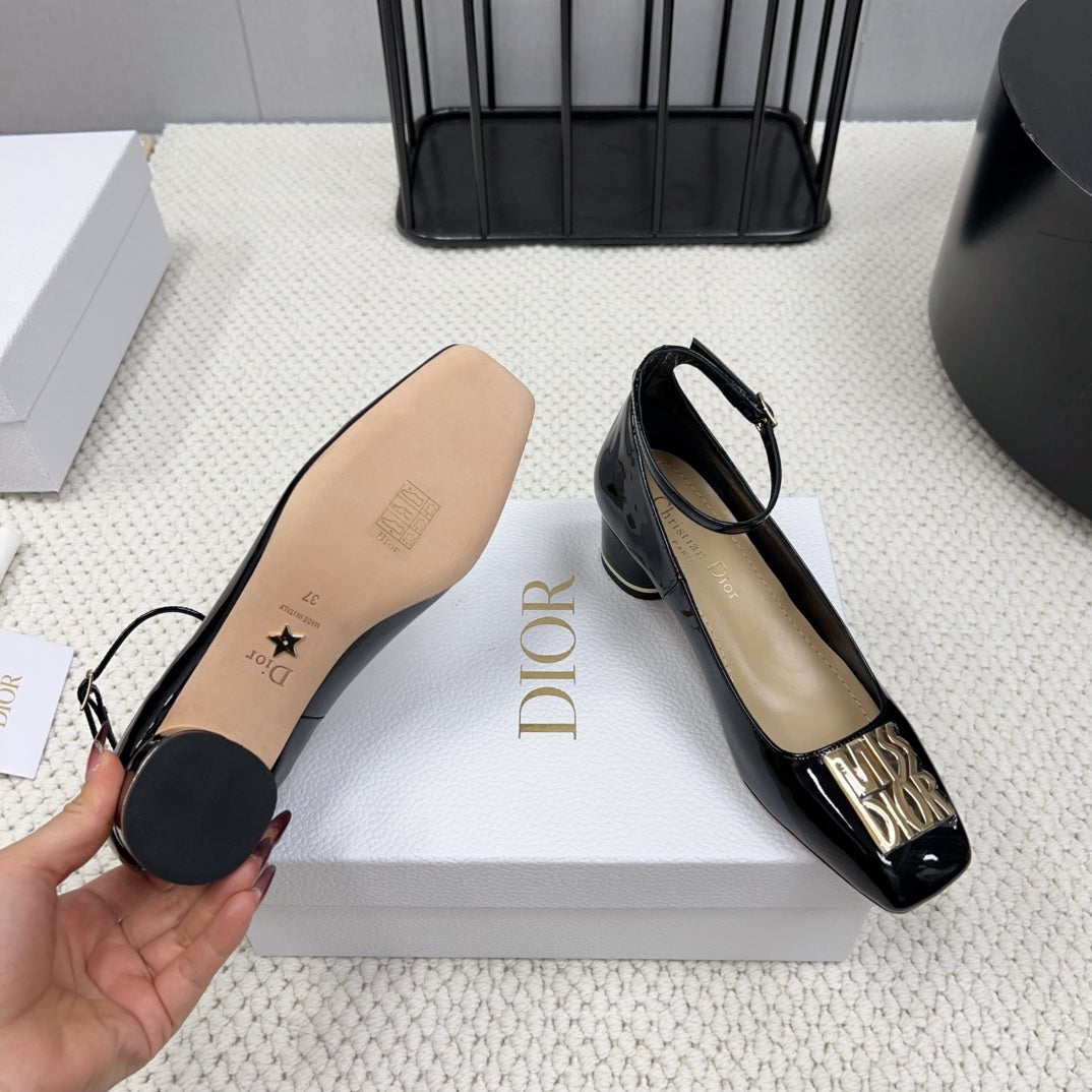 Miss Dior Pump 45mm In Black Glossy Lambskin 995141