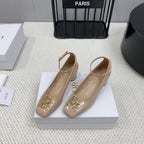 Miss Dior Pump 45mm In Beige Pink Glossy Lambskin 995143