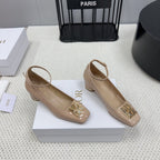 Miss Dior Pump 45mm In Beige Pink Glossy Lambskin 995143