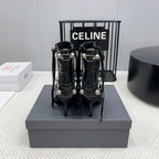 CAGOLE HIGH BOOTS IN BLACK LAMBSKIN
