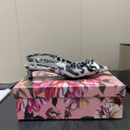DC 25 Bow Slingback Pumps 35mm Leopard-Print Satin And Sheepskin 381619