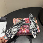 DC 25 Bow Slingback Pumps 35mm Leopard-Print Satin And Sheepskin 381619
