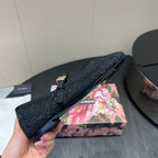 DC 25 Mary Jane Black Lace And Sheepskin 381622