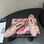 DC 25 Mary Jane Nude Lace And Sheepskin 381624