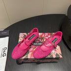 DC 25 Mary Jane Pink Lace And Sheepskin 381625