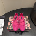 DC 25 Mary Jane Pink Lace And Sheepskin 381625