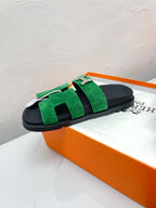 CHYPRE SANDAL OCEAN SUEDE WITH H BUCKLE