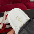 Chanel 2026 Flip-slop Sandal White Lambskin 742746