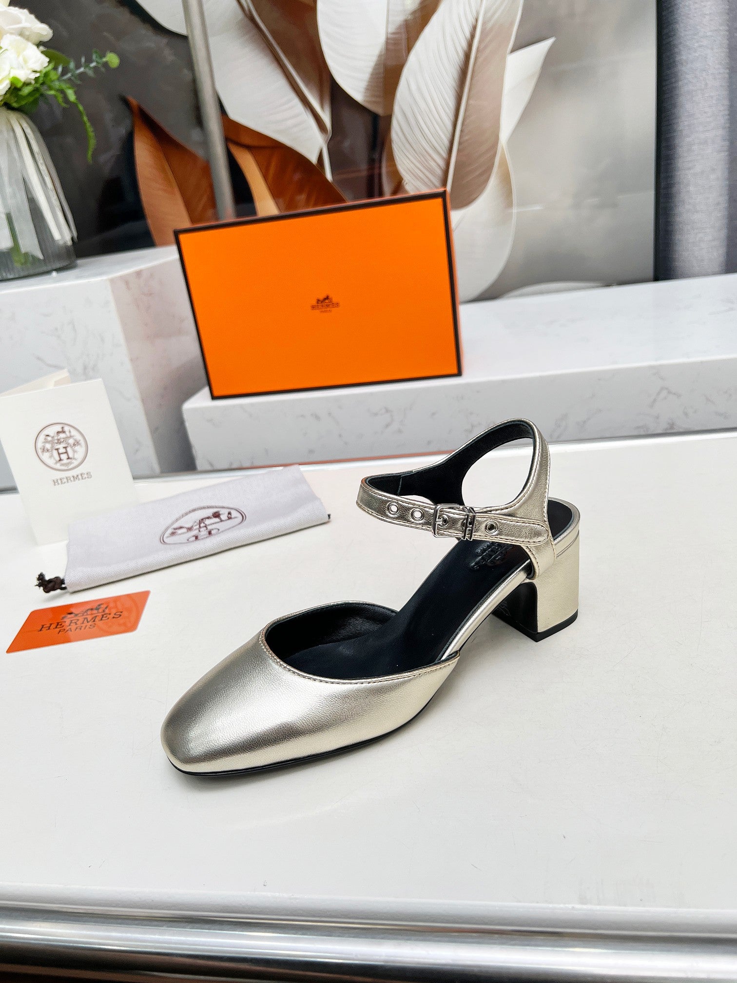 Kamilla ?60 pump Gold Lambskin 214075