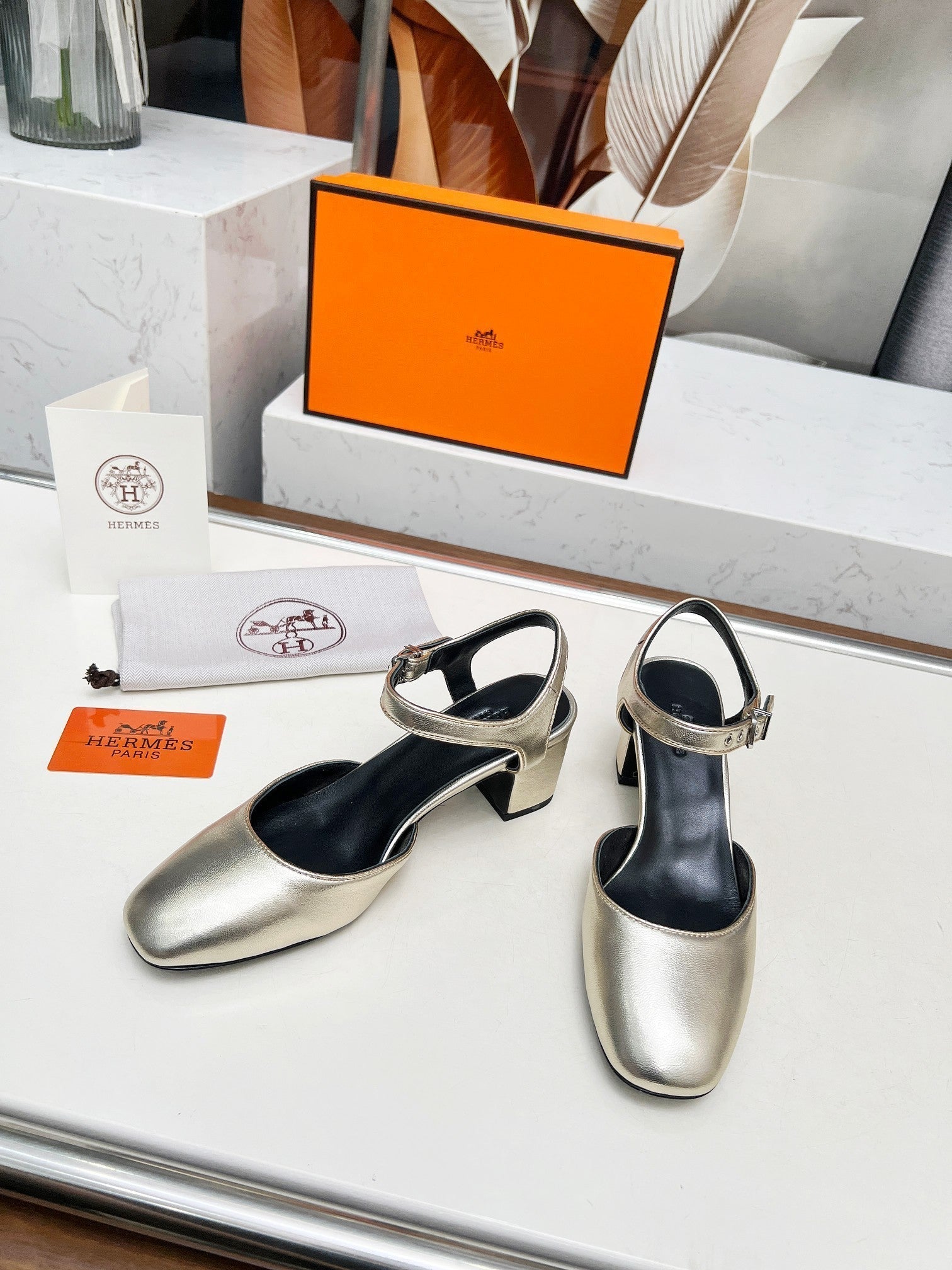 Kamilla ?60 pump Gold Lambskin 214075