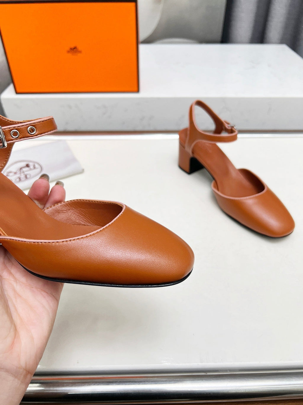 Kamilla ?60 pump Tan Lambskin 214073
