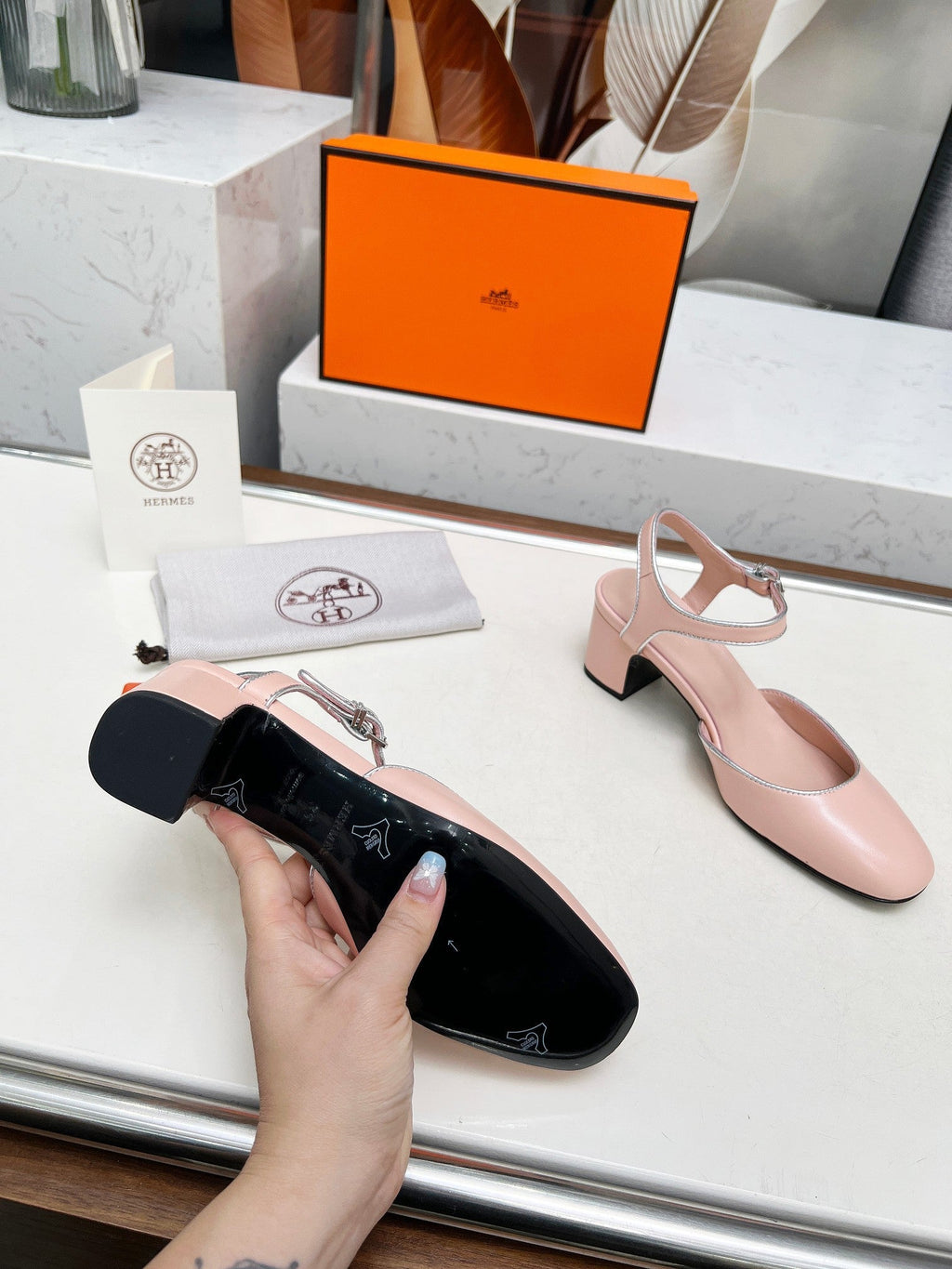 Kamilla ?60 pump Pink Lambskin 214072