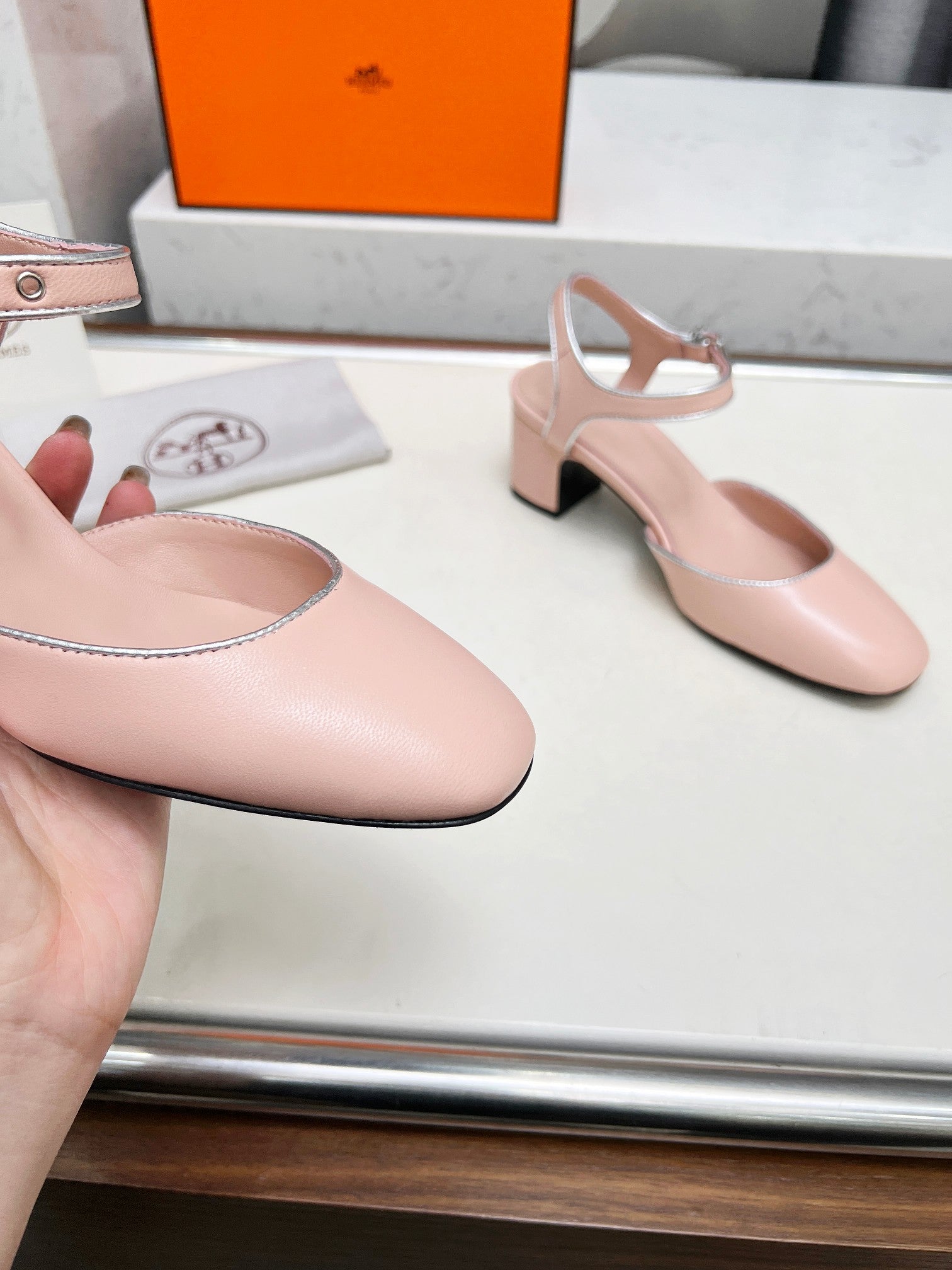 Kamilla ?60 pump Pink Lambskin 214072