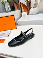 Kleo Slingback Black Lambskin 214069