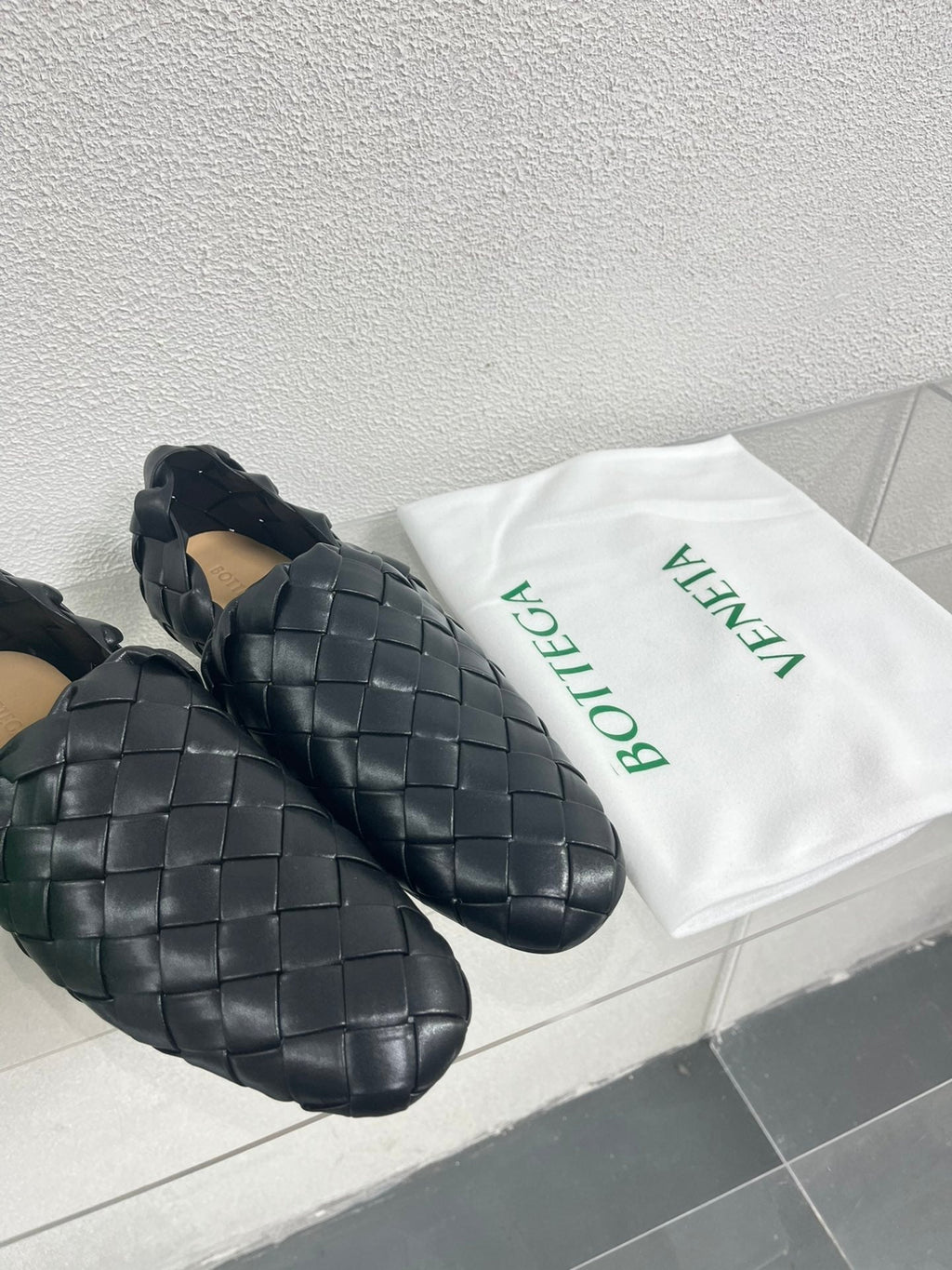 Bottega Veneta Intrecciato Black Lambskin 972909