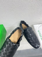 Bottega Veneta Intrecciato Black Lambskin 972909