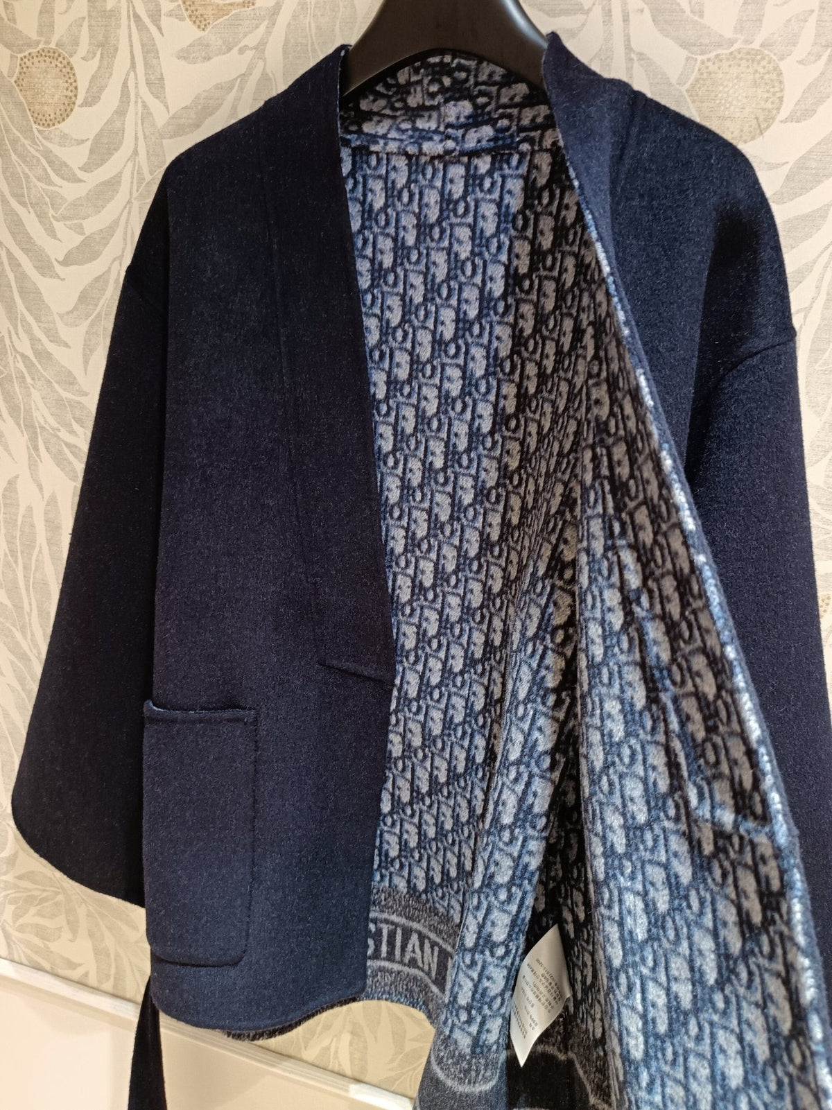 CD Jacket Navy Blue Wool Silk