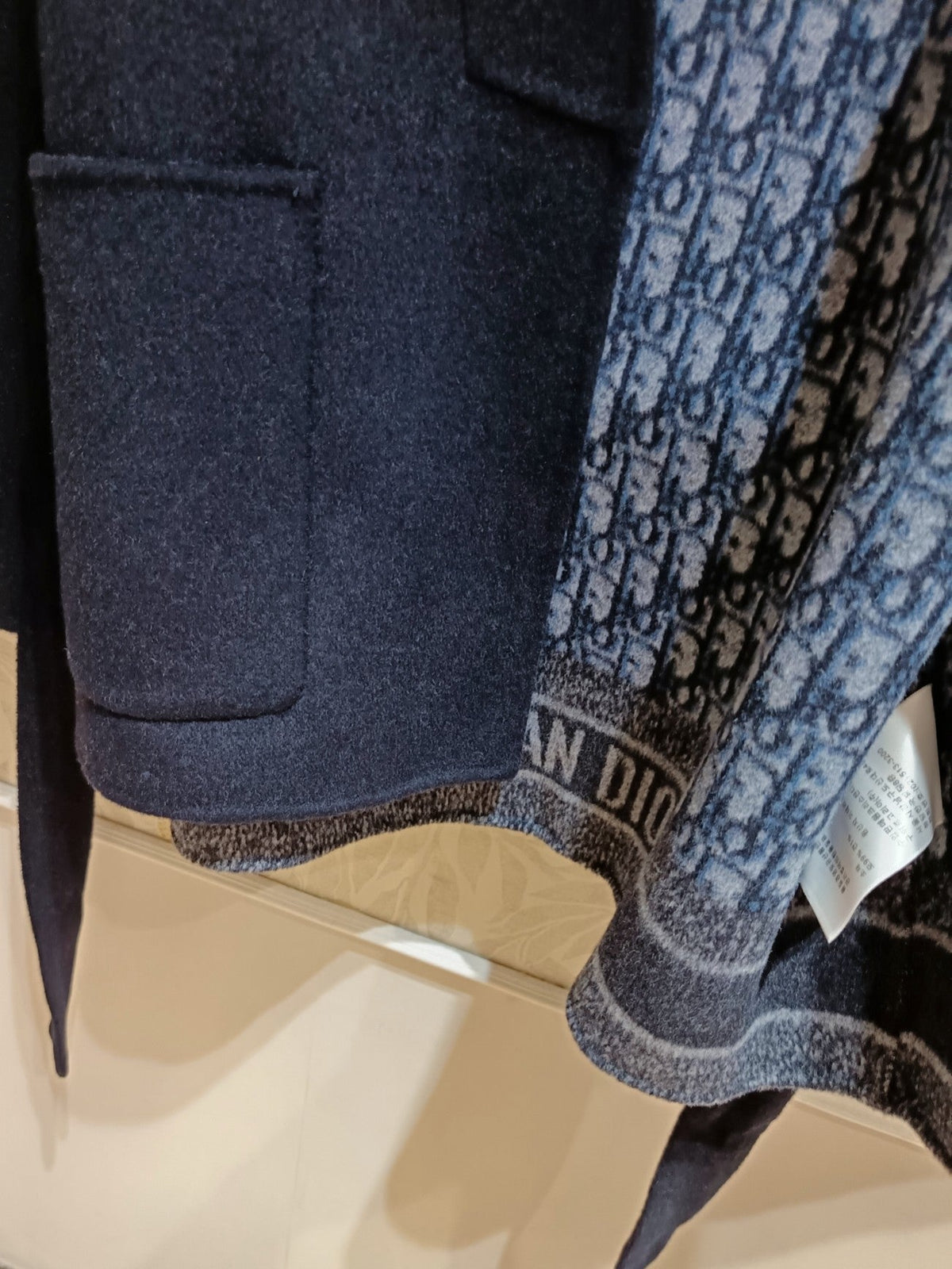 CD Jacket Navy Blue Wool Silk