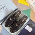 Pra Black Suede Leather Mule 25mm Rubber Sole