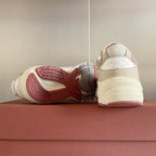 LP x NB 990v6 Sneaker 45mm white grey dark pink calfskin and mesh fabric