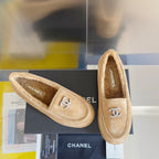 CC Moccasins 15mm Beige Suede