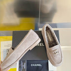 CC Moccasins 15mm Grey Suede