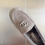 CC Moccasins 15mm Grey Suede