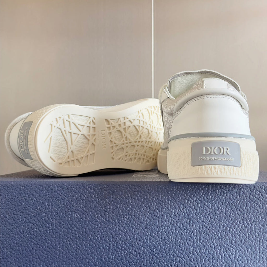 CD B33 Sneaker 40mm White Grey Monogram Suede