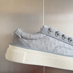 CD B33 Sneaker 40mm Grey White Monogram Suede