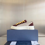CD B33 Sneaker 40mm Brown Red Mix Light Brown Monogram Suede