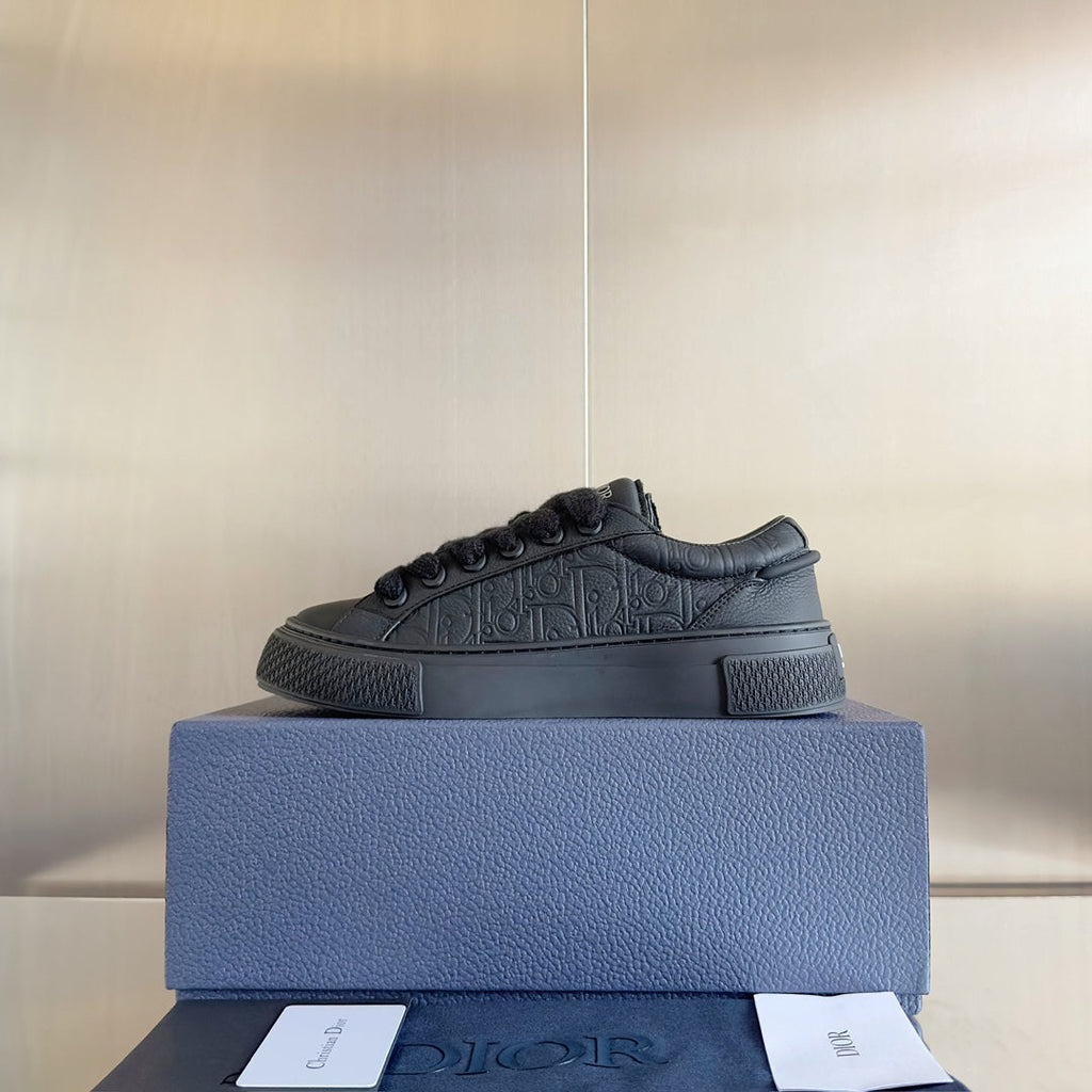 CD B33 Sneaker 40mm Black Monogram Cowhide