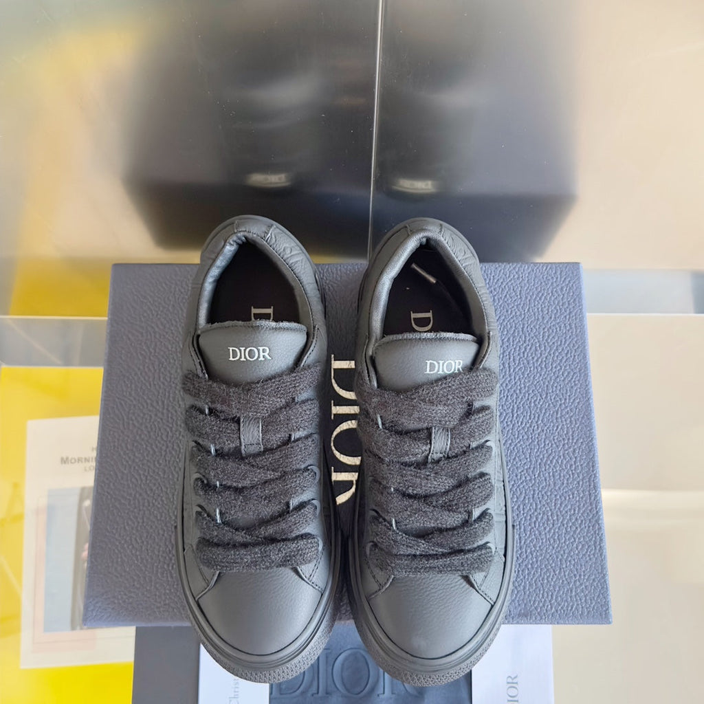 CD B33 Sneaker 40mm Black Monogram Cowhide