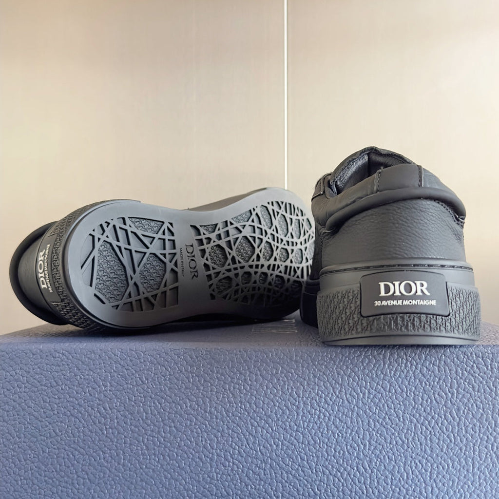 CD B33 Sneaker 40mm Black Monogram Cowhide