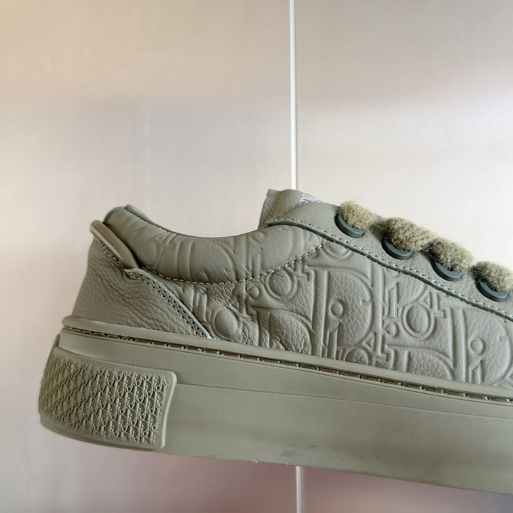 CD B33 Sneaker 40mm Khaki Green Monogram Cowhide