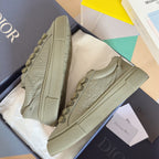 CD B33 Sneaker 40mm Khaki Green Monogram Cowhide