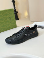 GG Men's Sneaker Black Cowhide 740210