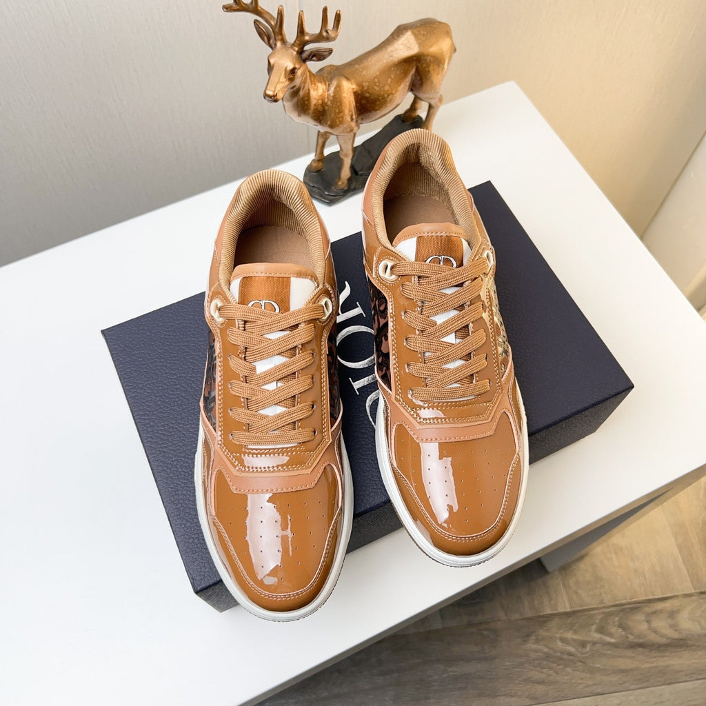 CD 25 B57 Sneaker Brown Patent Leather 750643