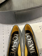 Loew pump 100 in suede and allover rhinestones black