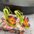 DC 24 Butterfly High Heel Neon Cowhide & Sheepskin 295967