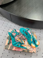 DC 24 Butterfly High Heel Blue Cowhide & Sheepskin 295968