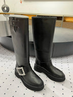 Viv Ranger Diamond Boots Black Calfskin 365207