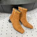 HM Hommage Ankle Boot 50mm Brown Orange Suede 954737
