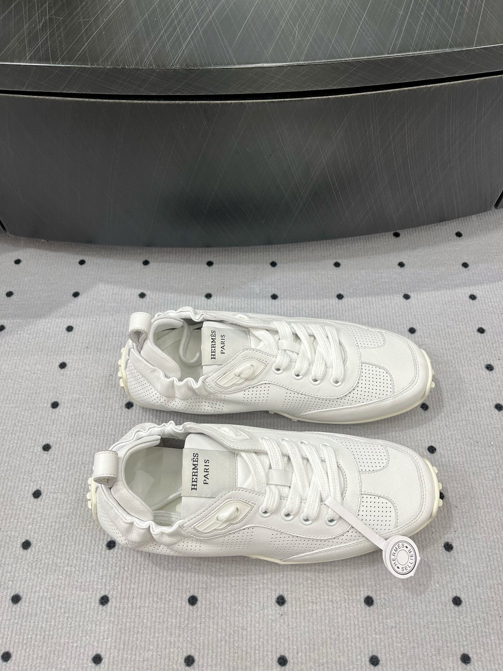 HM Sneaker 10mm In White Cowhide 954744