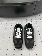 HM Sneaker 10mm In Black Grey Suede And Windbreaker Fabric  954752
