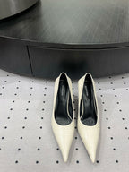 CLASSIC PUMPS 65MM IN CREAM LIZARD PATTERN CALFSKIN